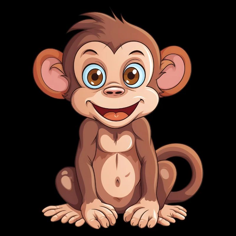 Monkey Design - Conception simple de singe comique
