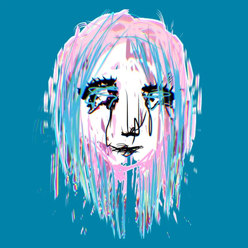 abstract crying
