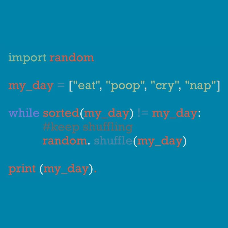 Lustiger Python-Code über den Alltag, Baby