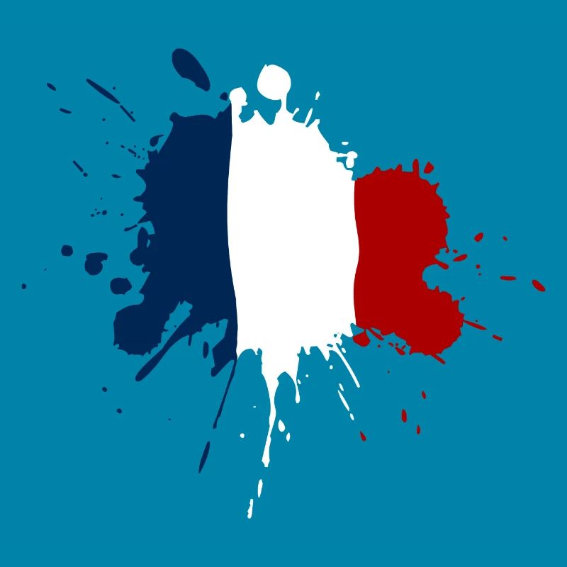 Frankreich Flagge Fleckendesign