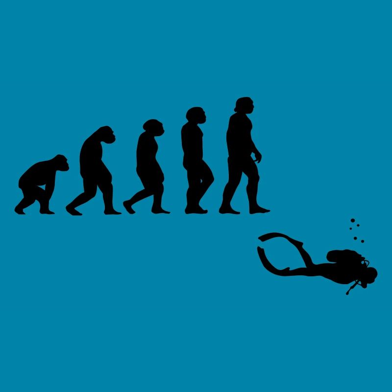 Evolution Tauchen mit Gerät
