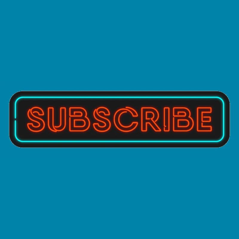 Néon Subscribe Design