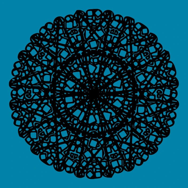 Geometric Flowers Mandala Round Pattern Shape