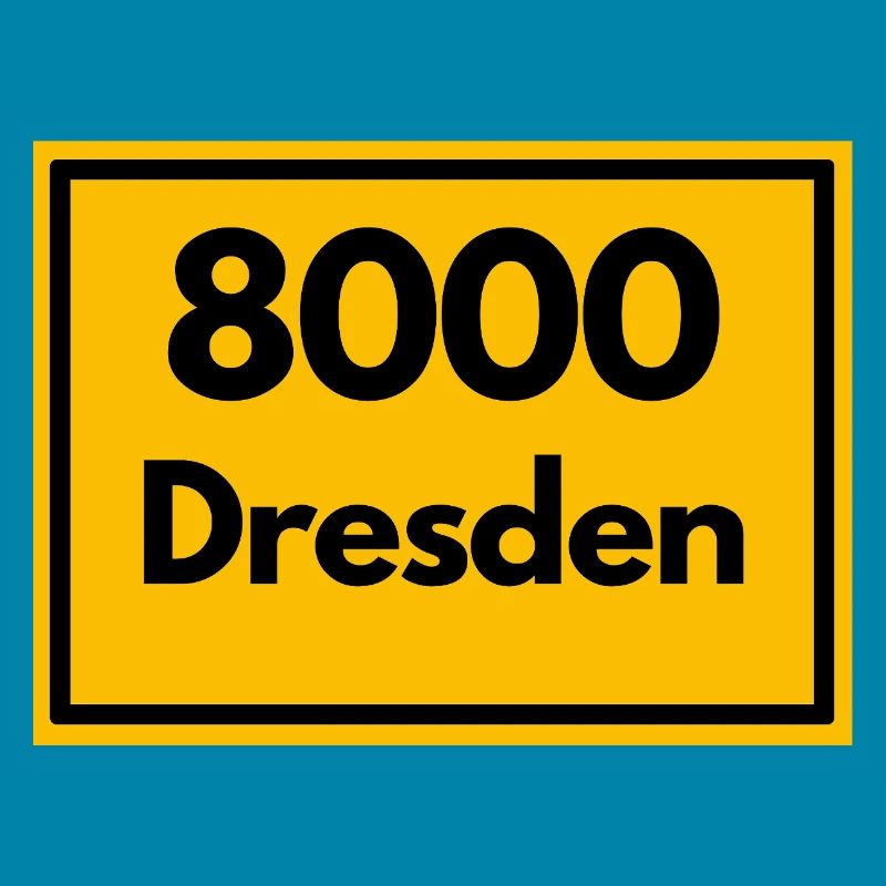 OLD POSTCODE POSTCODE RETRO 8000 DRESDEN ELBE