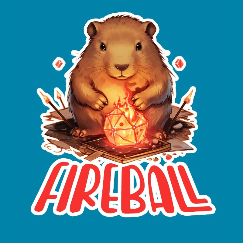 Capybara Mage – Conception de RPG boule de feu