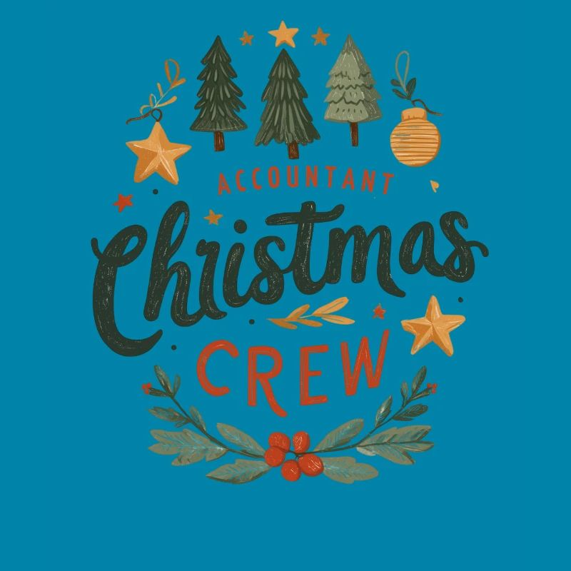 Comptable Christmas Crew Tee