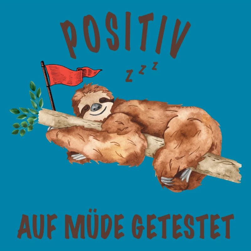 Faultier Positiv auf müde getestet Lustige Bilder