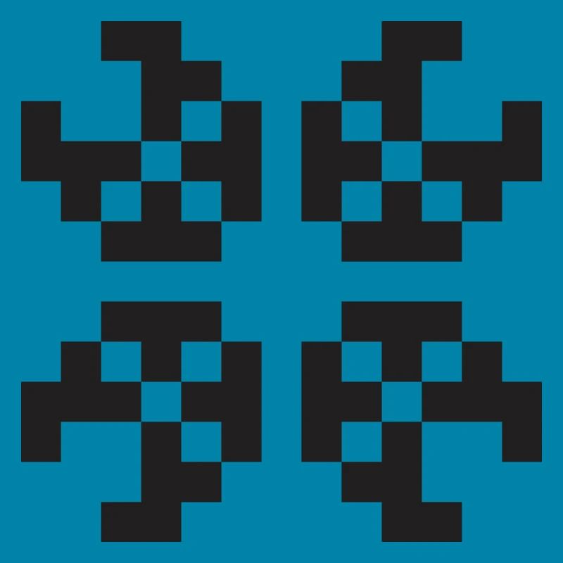 Pixel figure programmer web designer gift