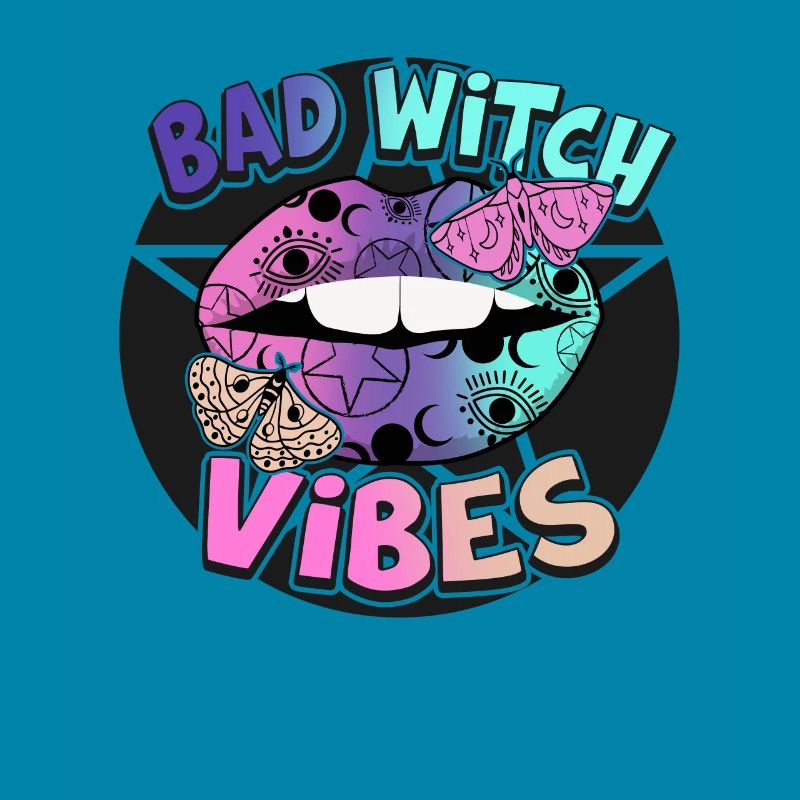 Süßes oder Saures Bad Witch Vibes Halloween-Design