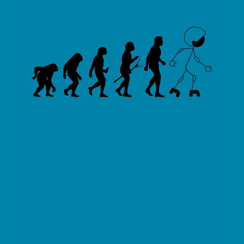 Funny Roller Skating Evolution