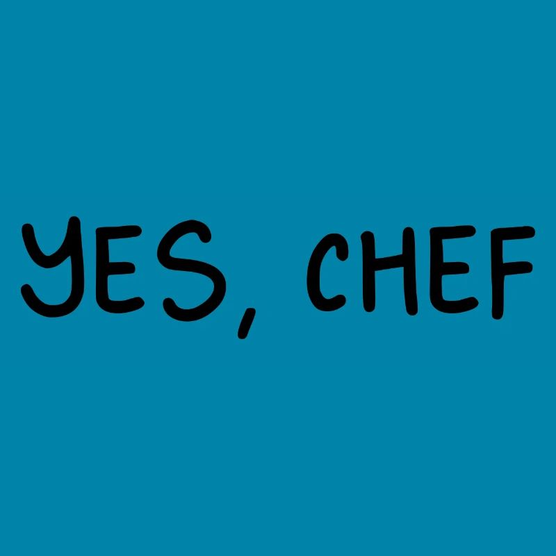 Ja, Chef Professional Sous Chef Lustiger einfacher Text