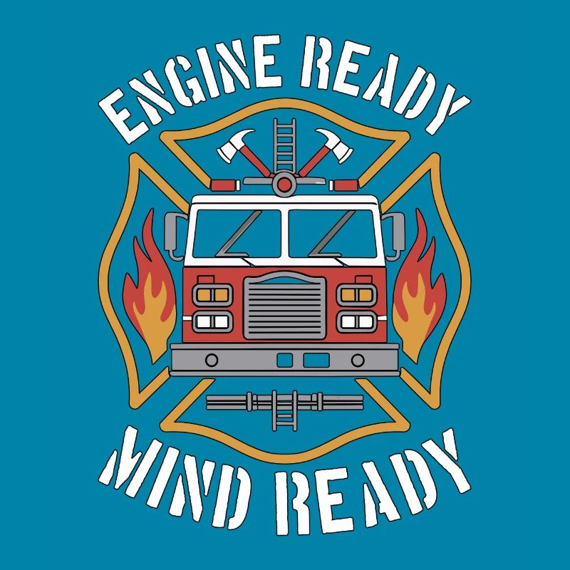 Fire Engineer Engine Ready Mind Ready Firefighting