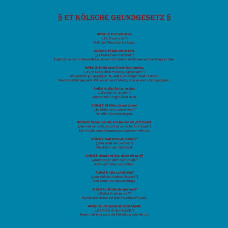 Et Kölsche Basic Law - Et Kölsche Basic Law