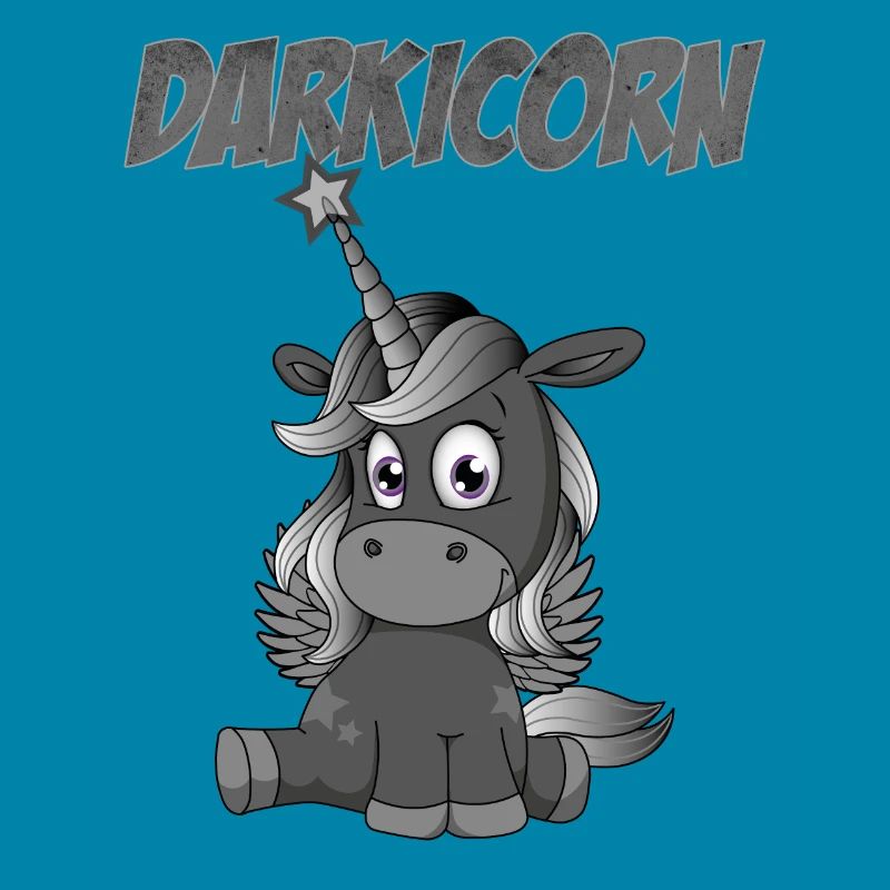 Darkicorn | Dunkles Einhorn Gothic Geschenkidee