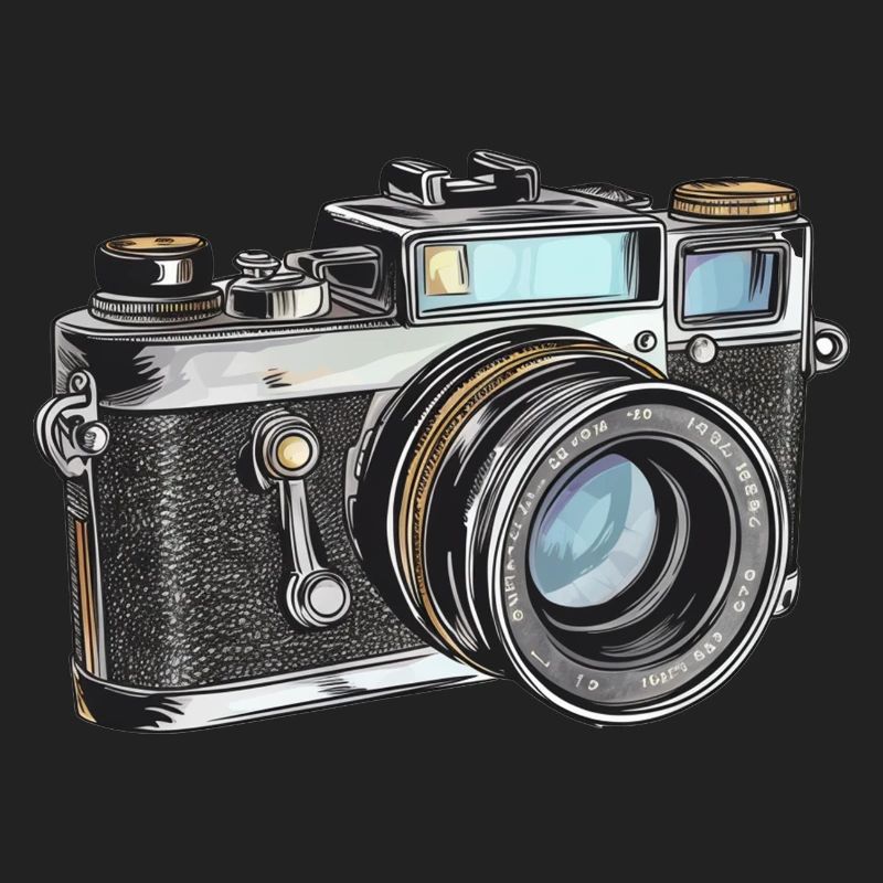 Camera Retro Drawing