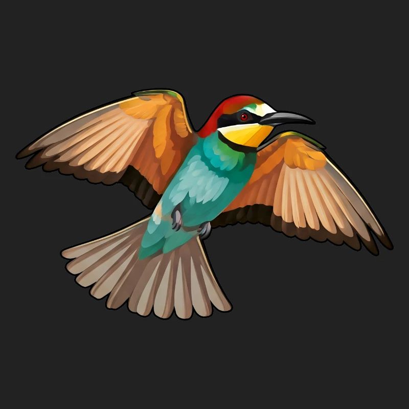 Bee-eater Merops Apiaster