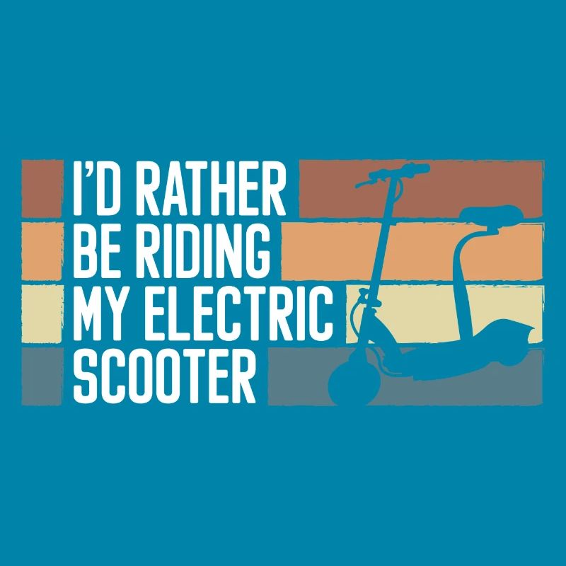 Rollerfahrer E-Roller Hybrid