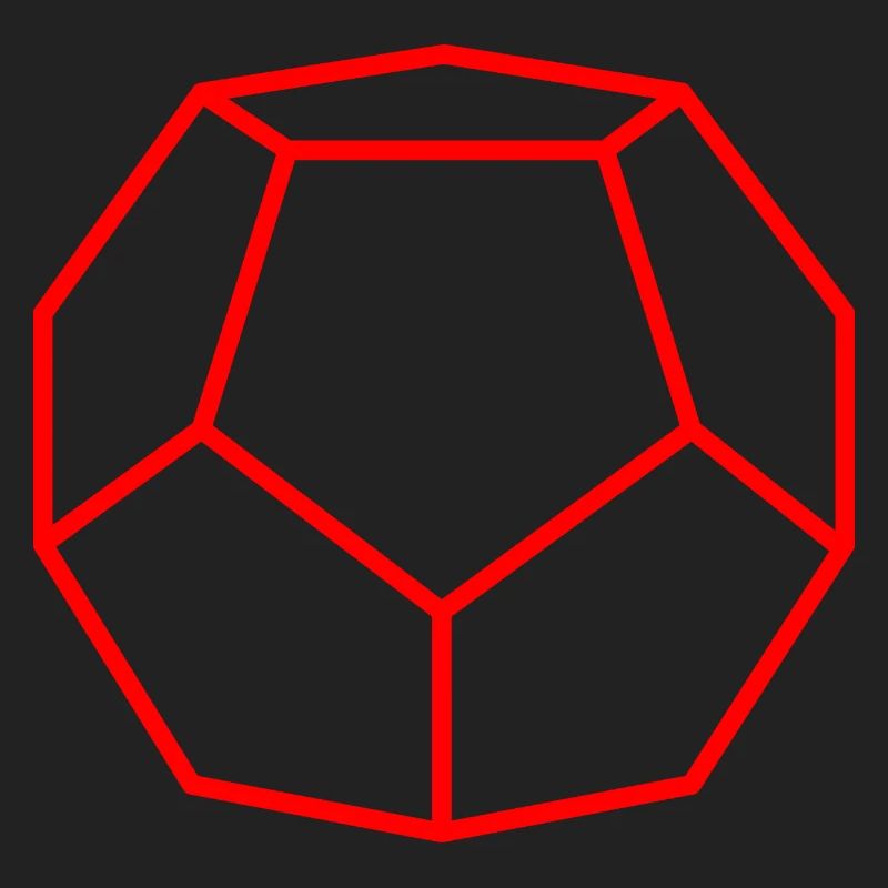 Roter Dodekaeder