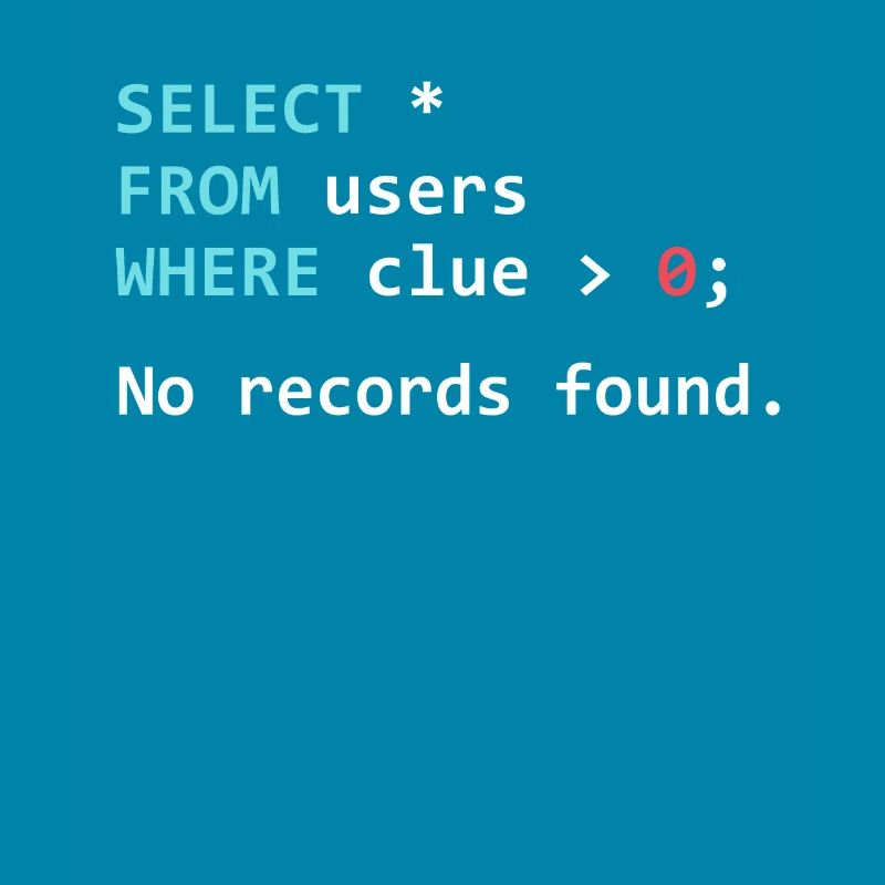 Drôle de programmeur Gift SQL Query