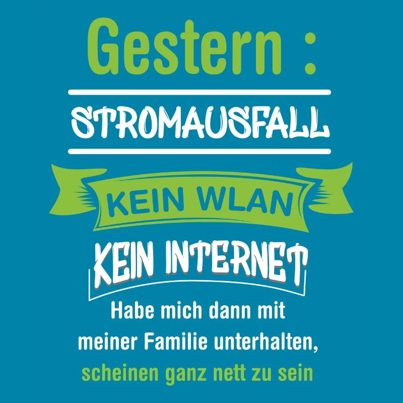 Computerfreak mit Stromausfall