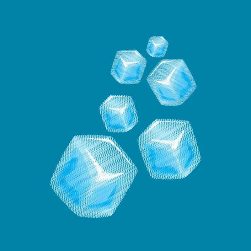 blocs de glace