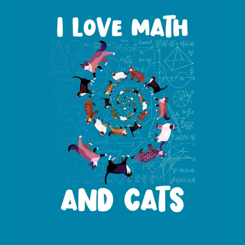 Math Kitty Cat J’adore maths et chats mathématiques