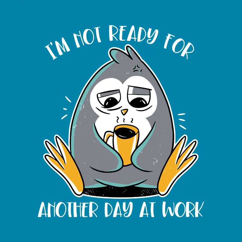 Not Ready For Another Day At Work Emperor Penguin
