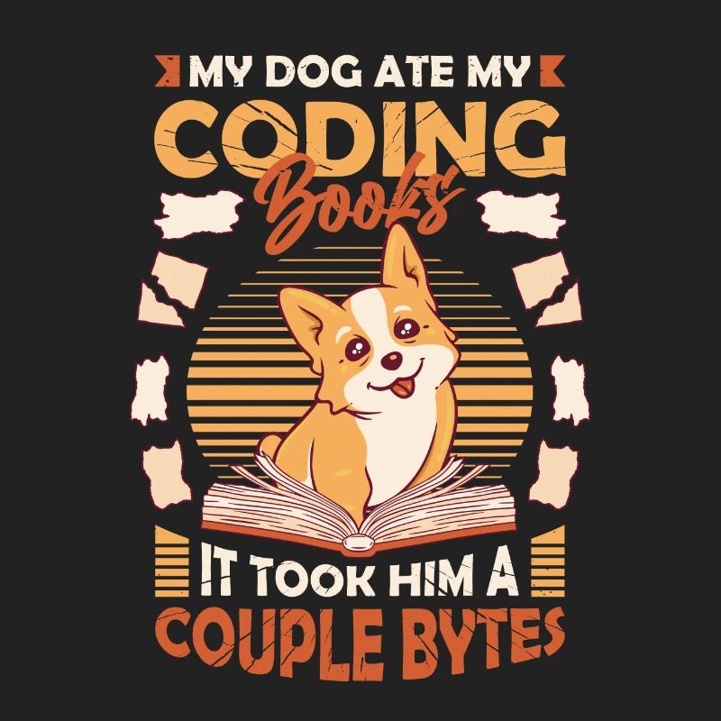 Hund Bytes Code Computer Witz Programmierung