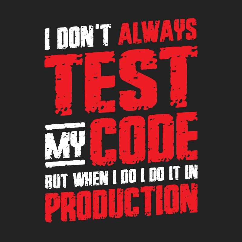 Je teste mon code en production