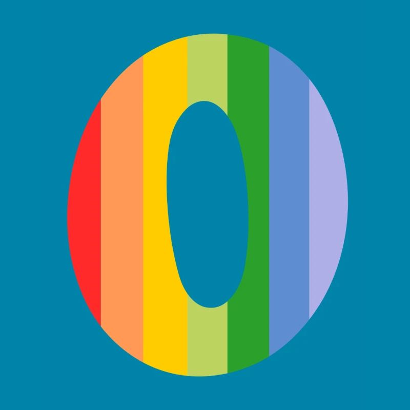 Buchstabe oder Regenbogen