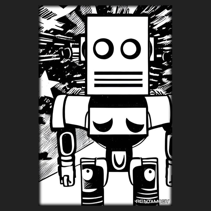 Robot Comic Future Cyborg Machine Technology