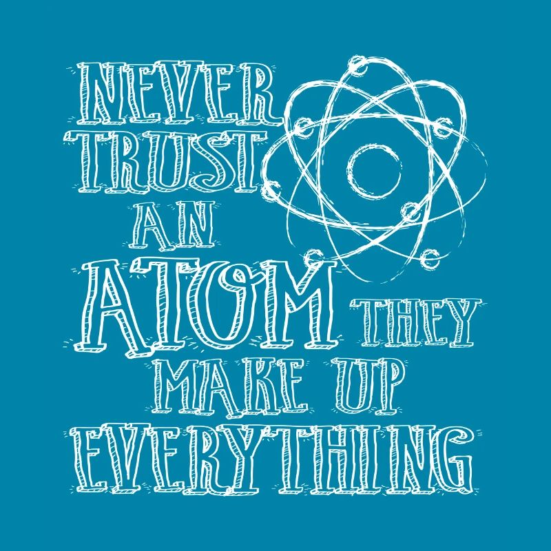 Math Physics Science Gift Atom Funny