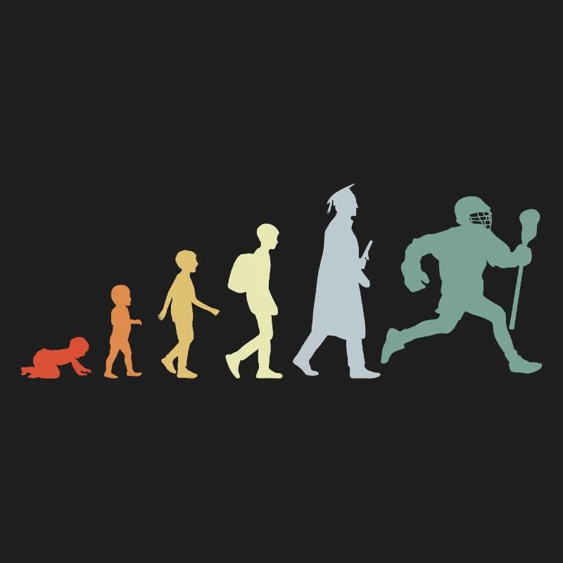 Evolution eines Lacrosse Spielers