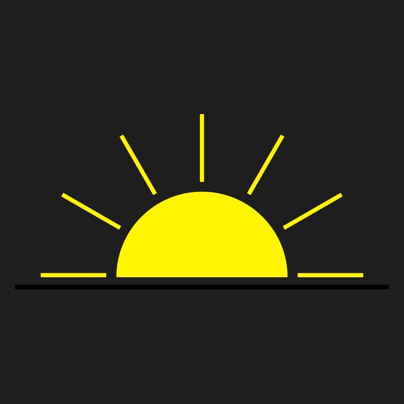 Rising or setting sun