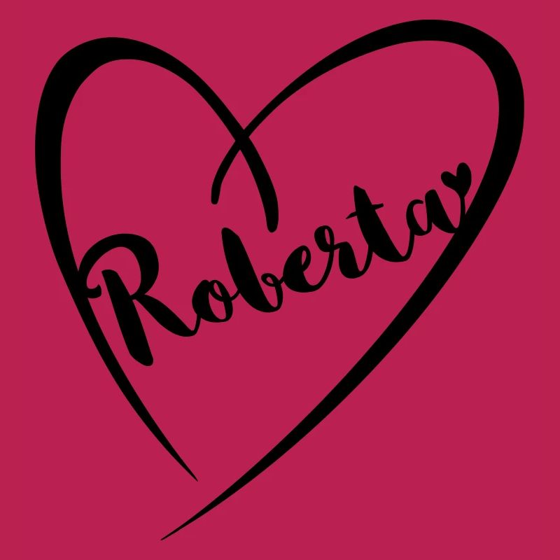 Roberta cognome nome in cornice a cuore