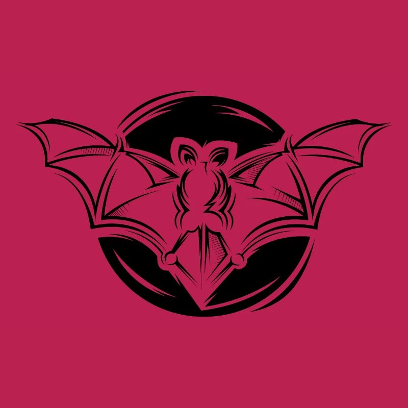 Bat Moon Icon Illustration Icon Graphic