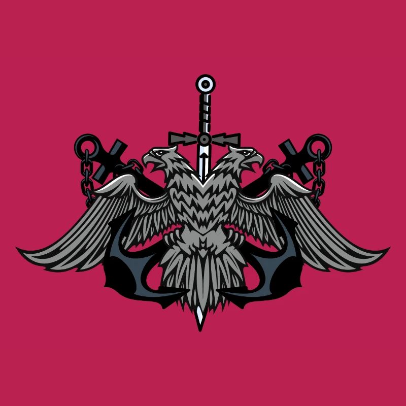 Blason de l’Aigle Jumeau avec épée