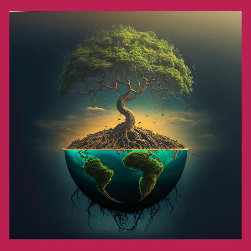 World Tree: Tree over half a sphere