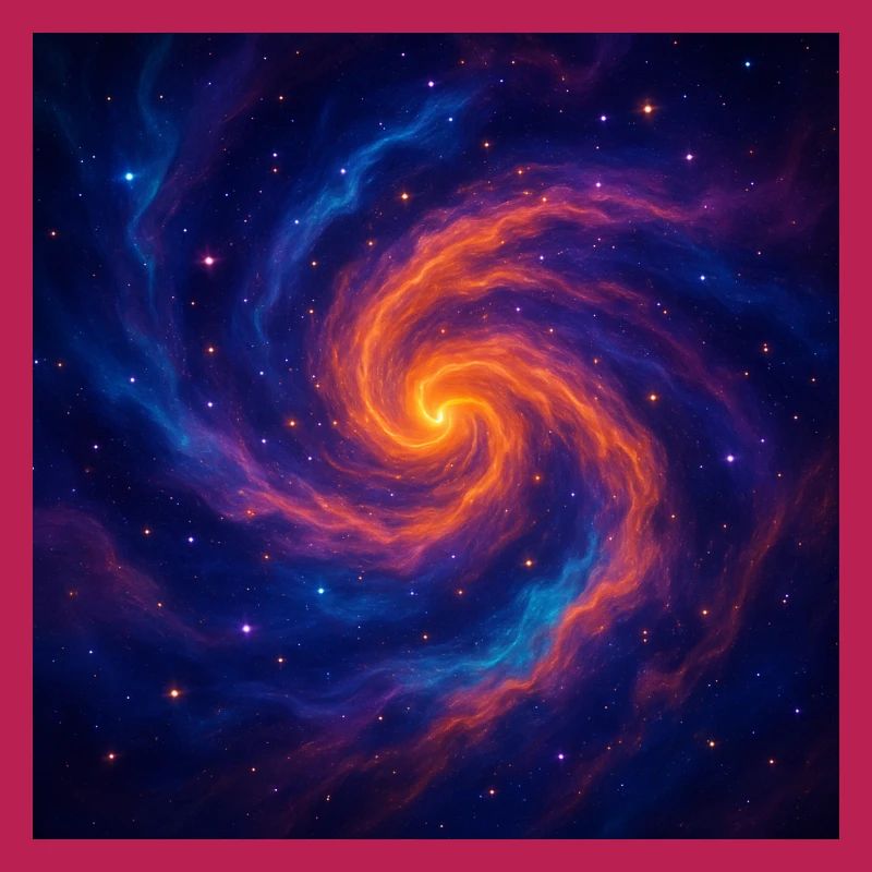 Vortex galactique dans l’espace