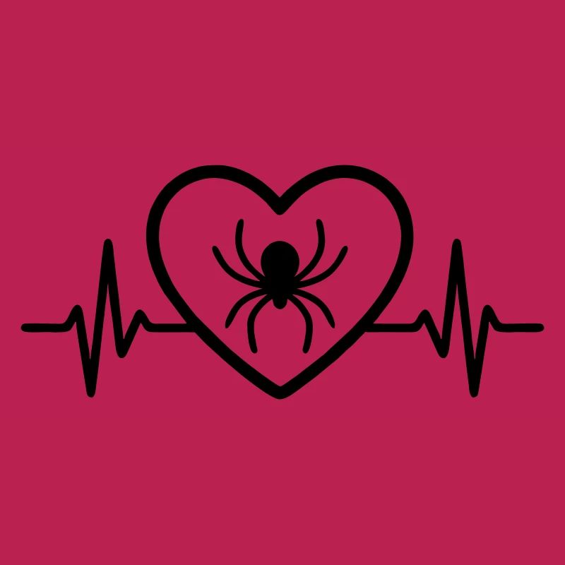 Spinne Halloween Herz
