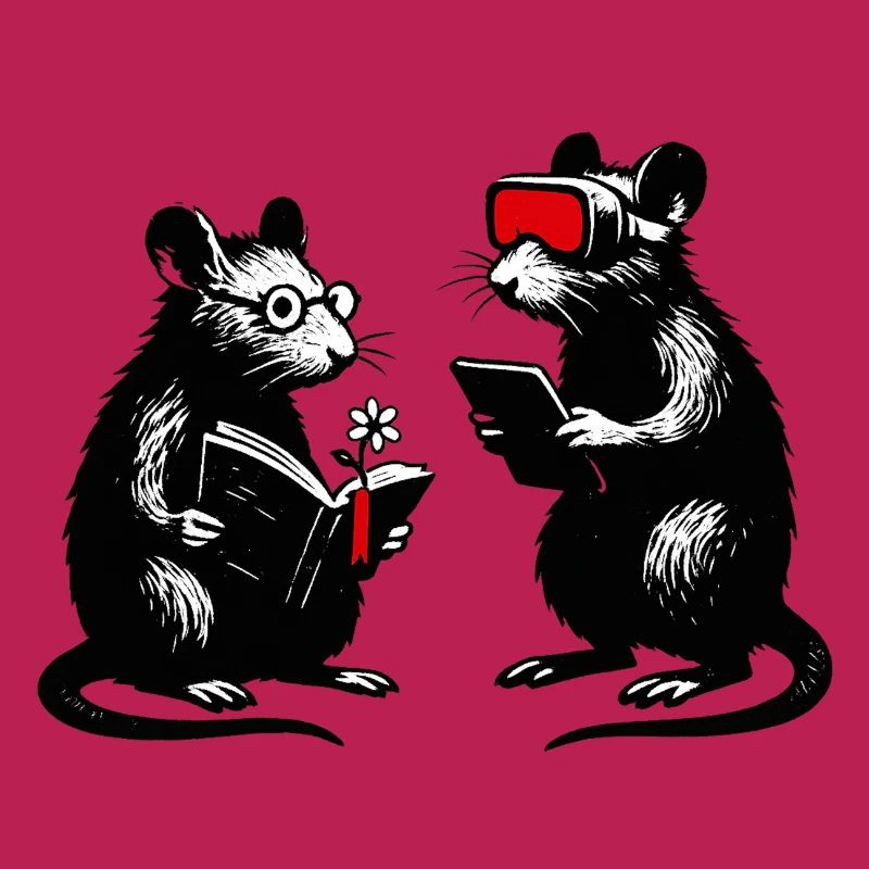 Les rats de bibliothèque dans la VR de dialogue technologique
