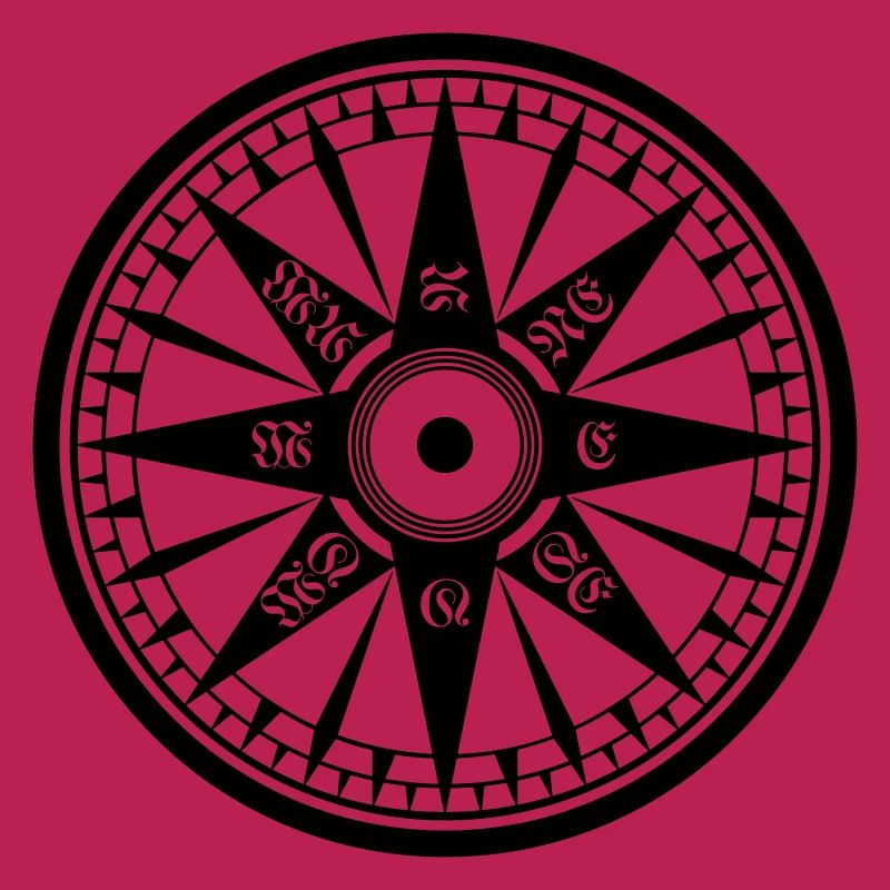 Kompass / Compass – Windrose, Schiffskompass