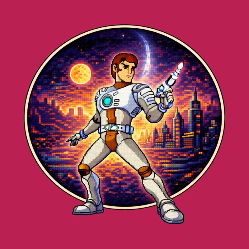 Pixel Captain – Retro Sci-Fi Hero