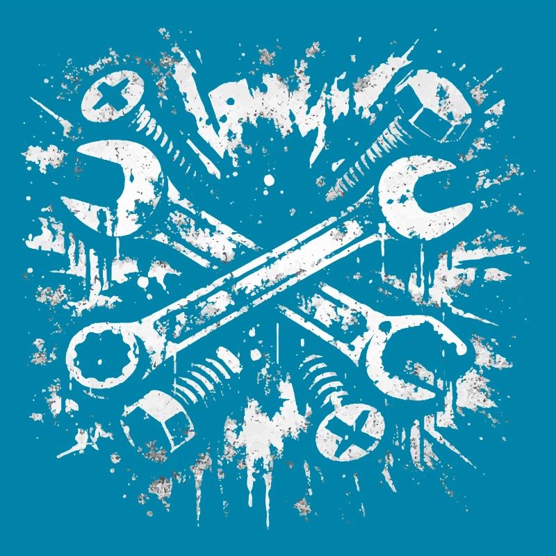 Conception de clé à molette Tool Grunge