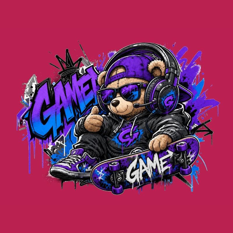Game Bear Skate Graffiti