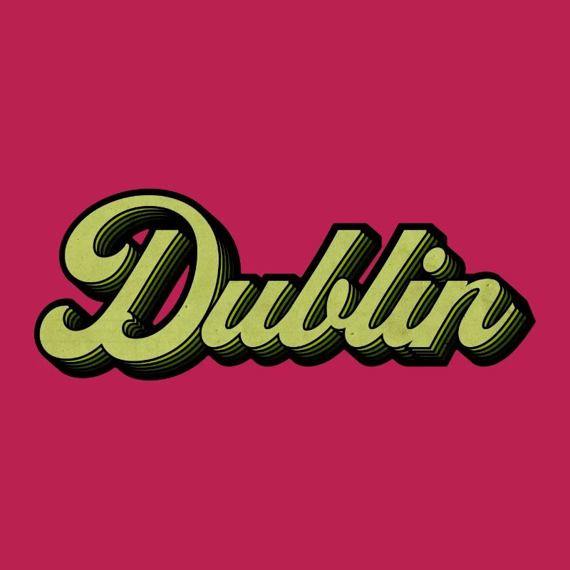 Dublin Retro Script in Lime