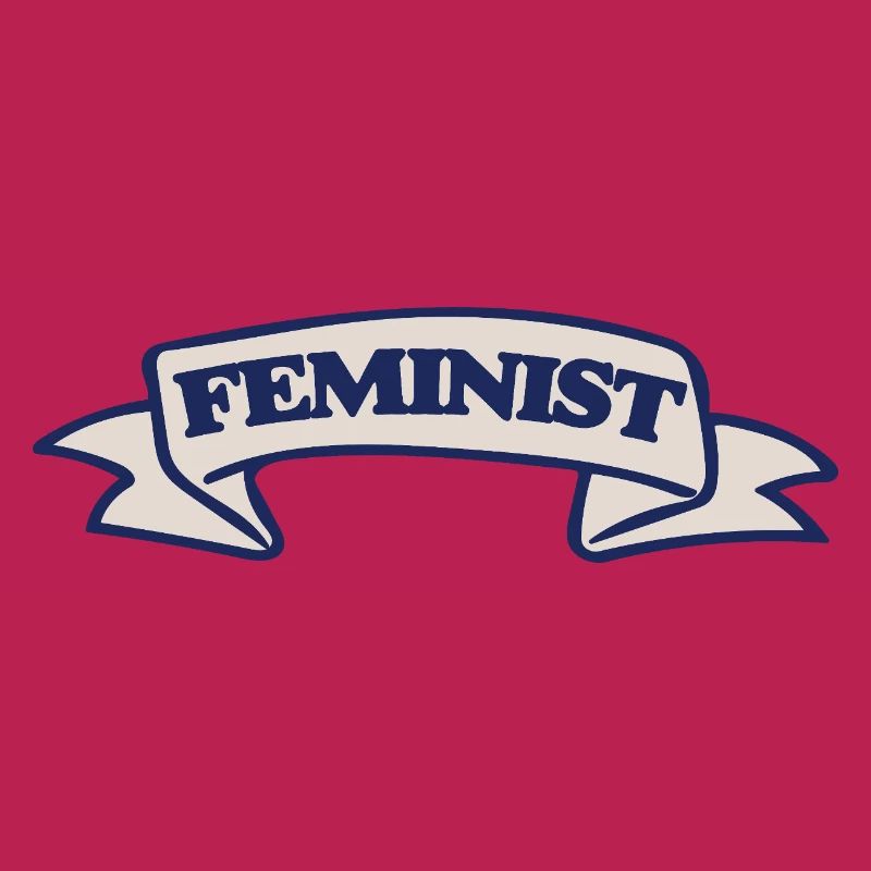 Conception féministe du ruban de blason