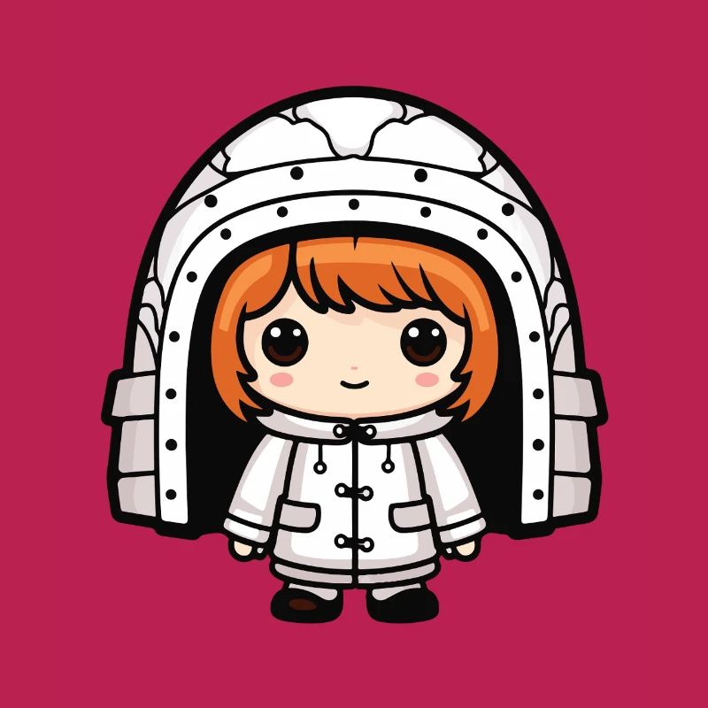 Winter Eskimo Iglu Comic