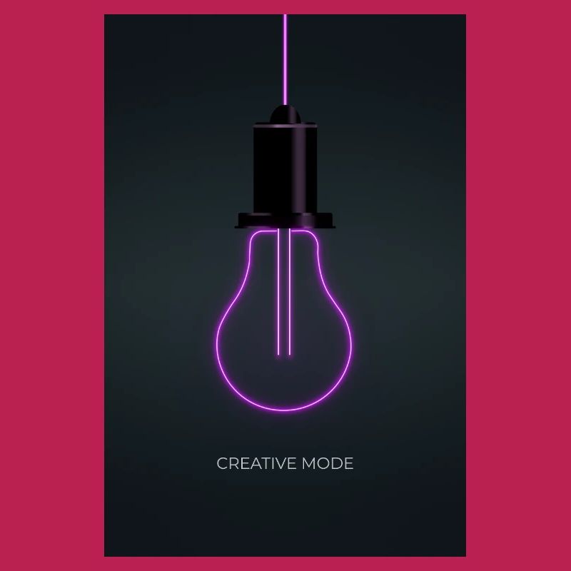 Affiche Créative de Mode Néon