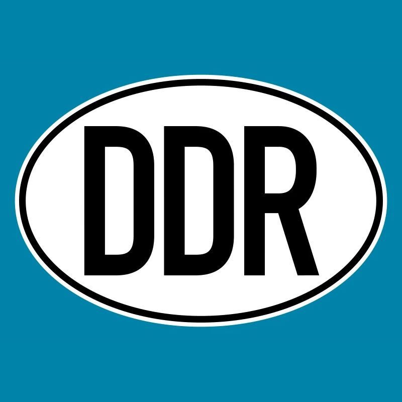 Plaque d’immatriculation DDR (bicolore)